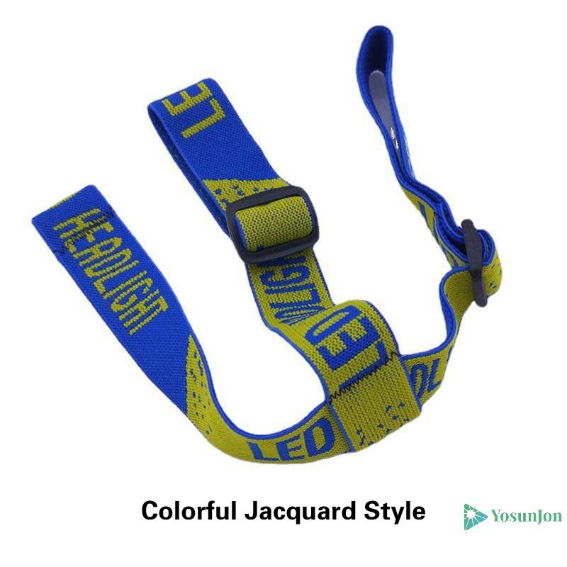Yosunjon] Universal Head Band Belt สําหรับ LED ไฟหน้าจักรยานด้านหน้าโคมไฟปรับสายรัดความยืดหยุ่นสูง Frontal Elastic ใหม่