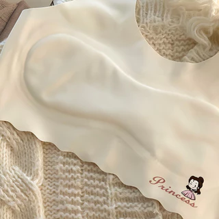 เสื้อซับในเด็กไร้ตะเข็บ สำหรับเด็กนักเรียน เด็กวัยรุ่น เสื้อชั้นในเด็กผู้หญิง ผ้าไหมน้ำแข็ง ฟองน้ำเย็บติดแบบบาง ยืดได้เย