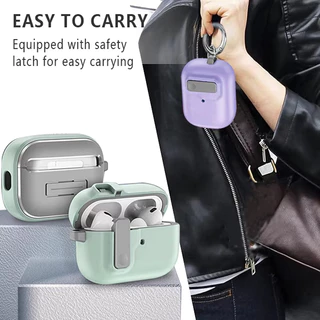 เคสล็อคอัตโนมัติสําหรับ for airPods 4 เคส 3 Pro 2 เคสใหม่ฝาครอบป้องกันสําหรับ for airPods4 เคสพร้อมพวงกุญแจ