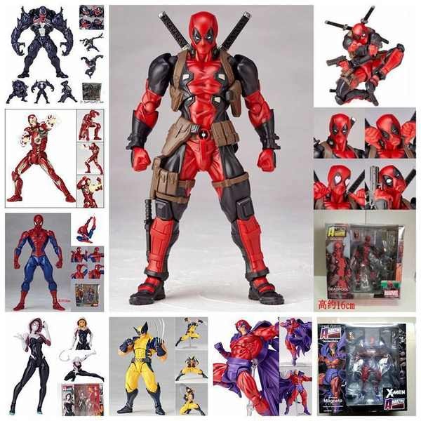 deadpool figure deadpool and wolverine เลโก้อะนิเมะ Yamaguchi สไตล์ Spider-Man Red Venom Slaughter F