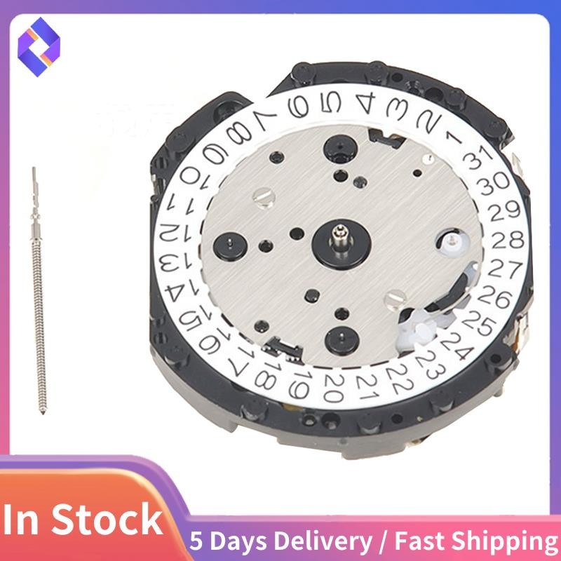 การเคลื่อนไหวควอตซ์มัลติฟังก์ชั่นสําหรับ VD53 VD53C การเคลื่อนไหวซ่อมเครื่องมือ Crown At 3 อะไหล่ทดแ
