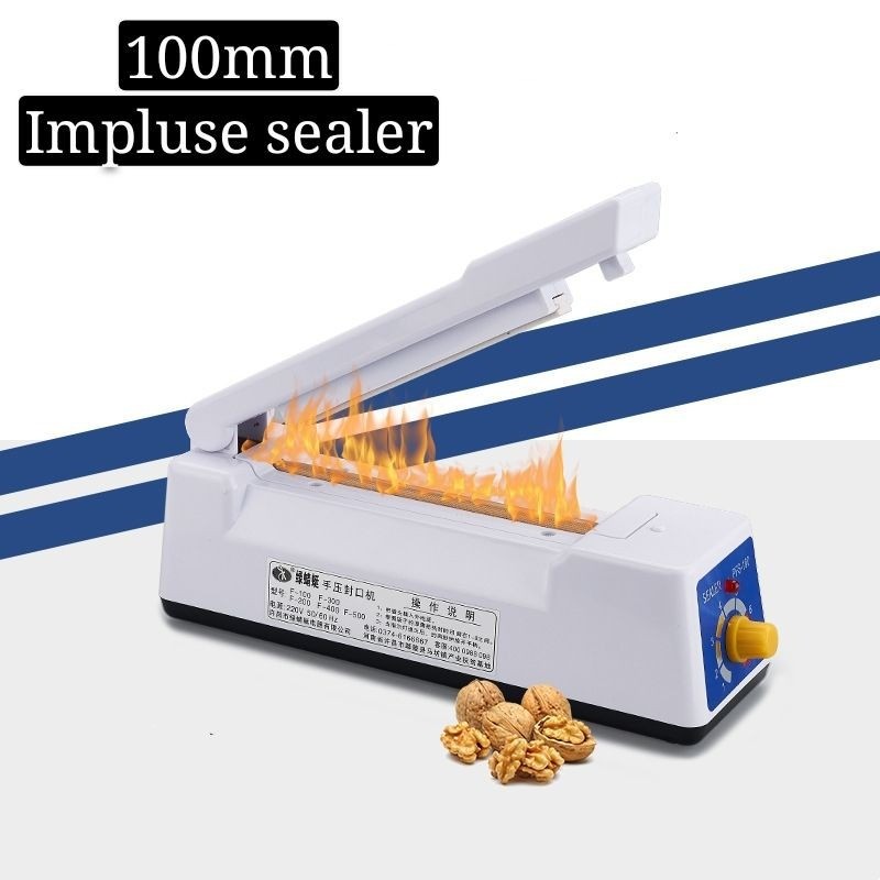 6" 100MM IMPULSE SEALER พลาสติกซีลฟิล์มแพ็คพลาสติก BUNGKUS SEALER