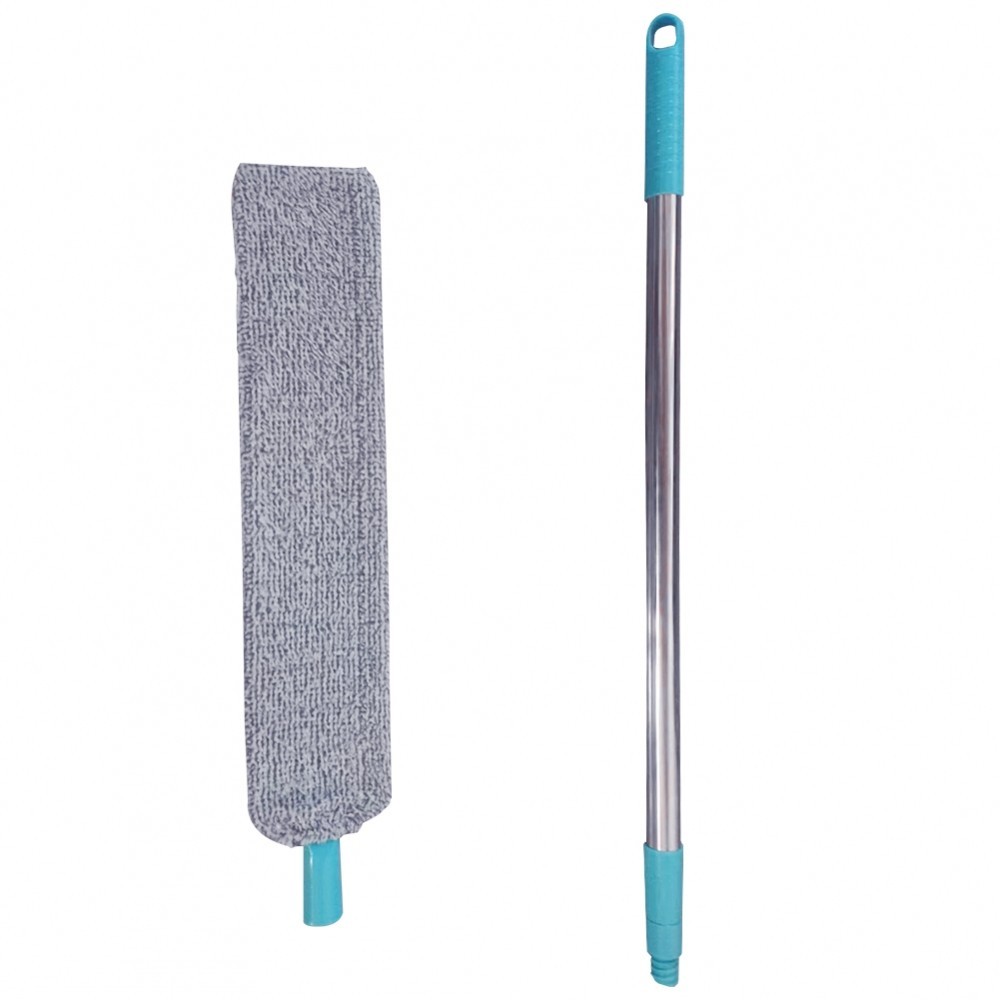 ไม้ถูพื้นด้ามยาว Air Dry Bendable Microfiber Areas ทนทานทําความสะอาดง่าย