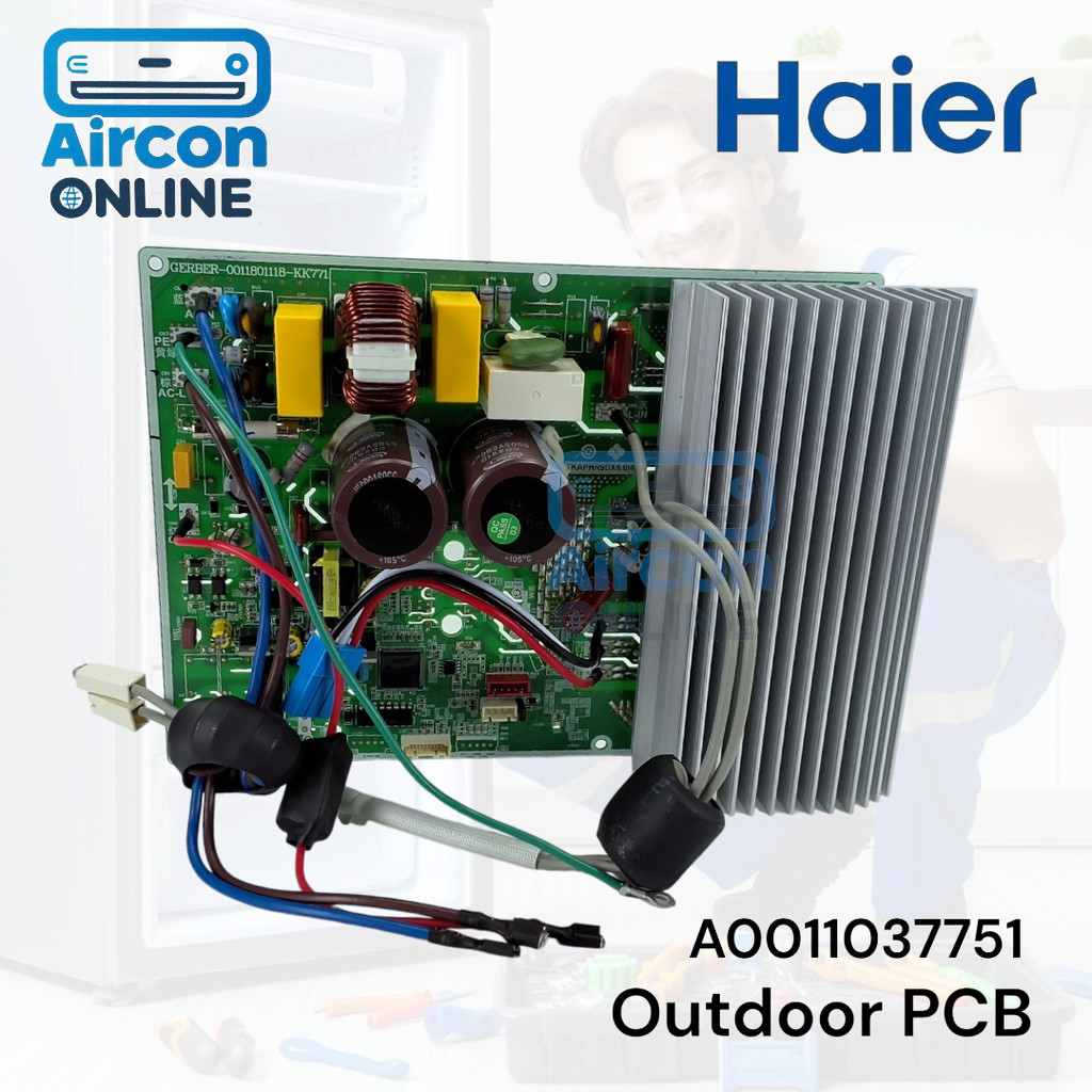 Outdoor PCB แอร์ HAIER รุ่น HSU-18VQRA, HSU-18CQAA,CE-18VPATC และรุ่นอื่นๆตามรายละเอียด รหัสสินค้า A0011037751 ของแท้… ราคา ถูกที่สุด ดีลบีเคเค แกลเลอรีภาพที่ 3