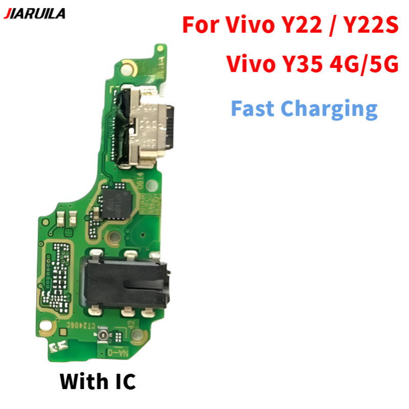 พอร์ตชาร์จสําหรับ Vivo Y22 Y22S Y35 4G 5G USB Charger พอร์ตชาร์จ Flex Cable