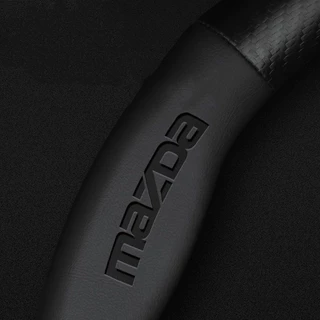 คาร์บอนไฟเบอร์พวงมาลัยรถ Breathable Anti Slip พวงมาลัยสําหรับ MAZDA 3 Bk Bl 323 AXla Atenza CX-3 CX-4 Cx5