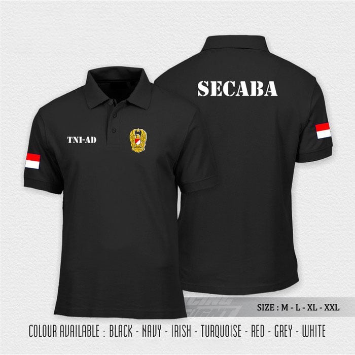 ใหม่ล่าสุด เสื้อโปโล secaba tni ad / เสื้อคอปก secaba tni indonesia UNIFORM เสื้อ