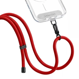 [พีดีเอ็ม] Casetify 6 มม.Bold Braided Rope Strap Retractable ปรับแขวนคอ Crossbody Chain มัลติฟังก์ชั่นเคสโทรศัพท์ Lanyard