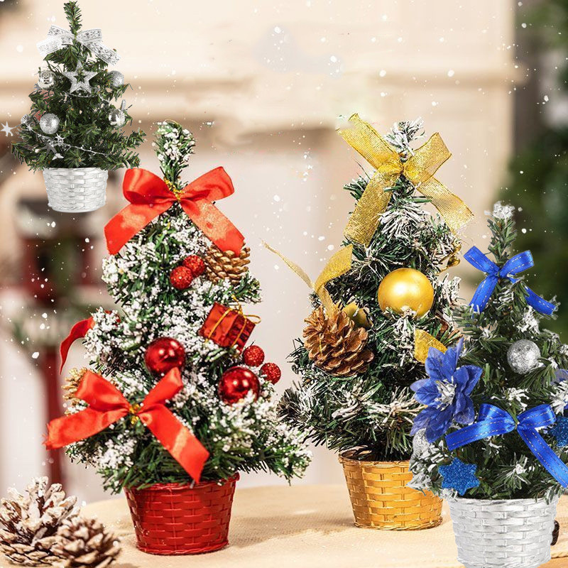 ต้นคริสต์มาสจิ๋ว ต้นคริสต์มาส ของตกแต่งคริสมาสต์ christmas tree 20cm