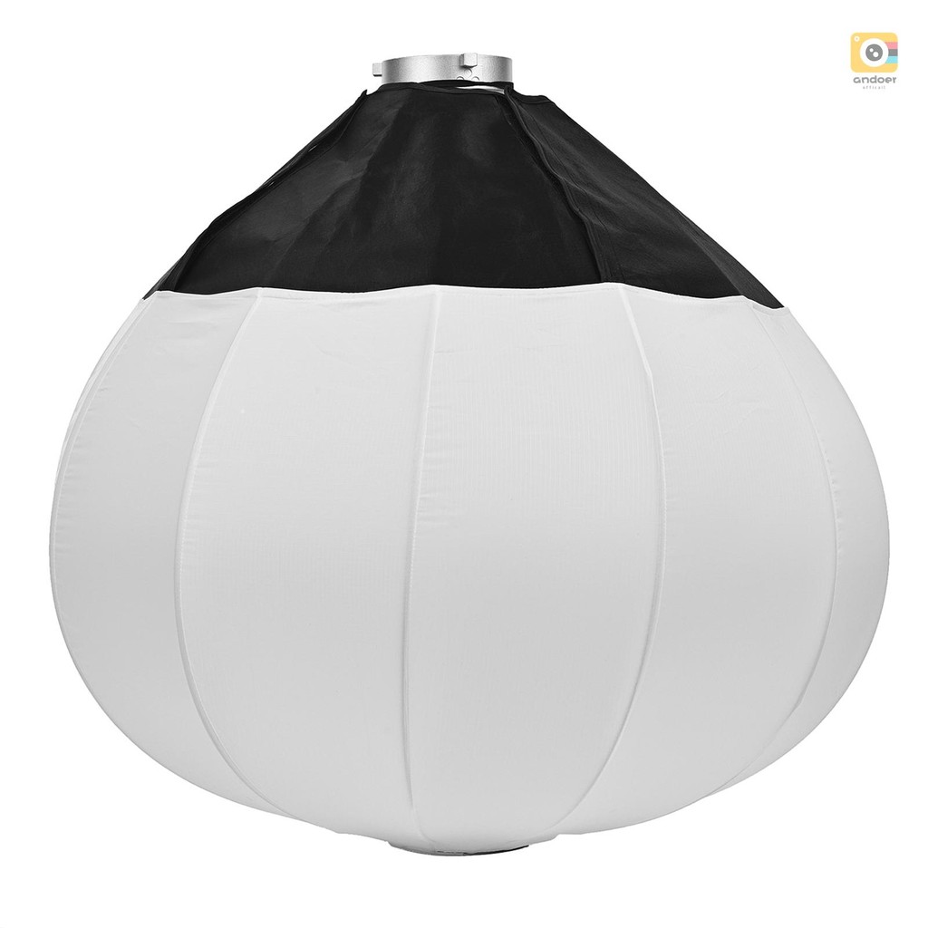 Andoer Andoer 65 ซม./26 นิ้วโคมไฟ Softbox ทรงกลมพับกล่องนุ่ม Quick-ติดตั้ง Bowens Mount สตูดิโอการถ่