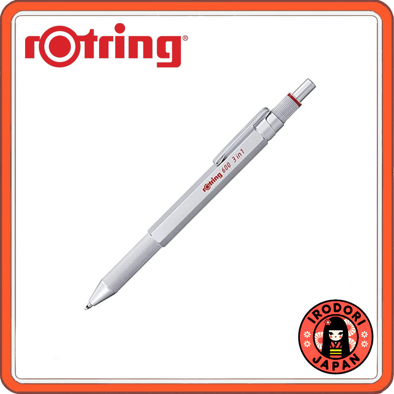 Rotring Multi Pen Silver 600 3in1 2164109 rOtring Mechanical Pencil High-end Writing Instrument Stat