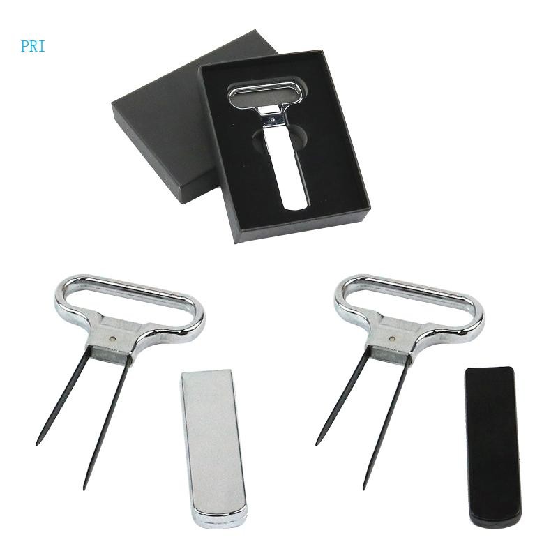 Pr ขวดไวน์สองง่าม Corkscrew Remover ที่เปิดขวดไวน์สําหรับห้องรับประทานอาหารที่บ้านโรงแรมบาร์ Cork Puller เสียหาย