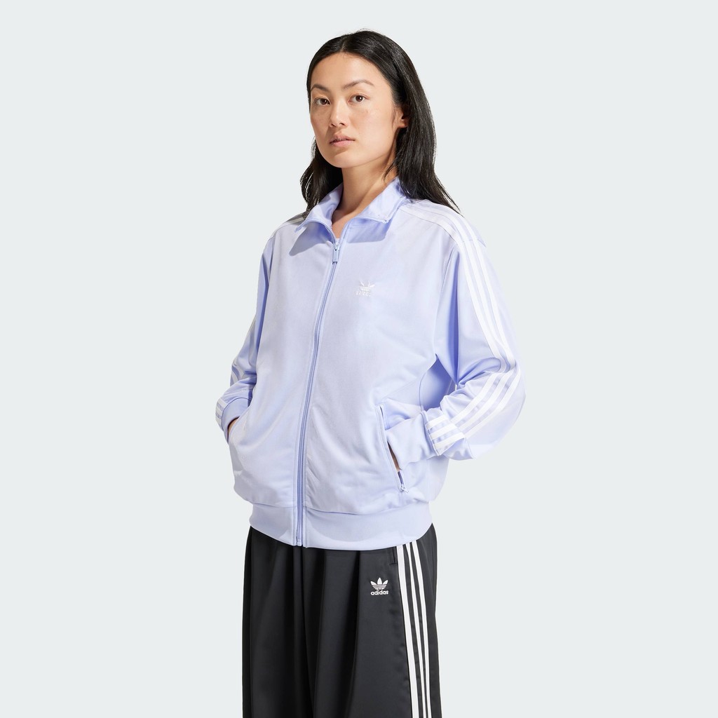 adidas ไลฟ์สไตล์ เสื้อแทรคทรงหลวม Adicolor Classics Firebird ผู้หญิง สีม่วง IP0613