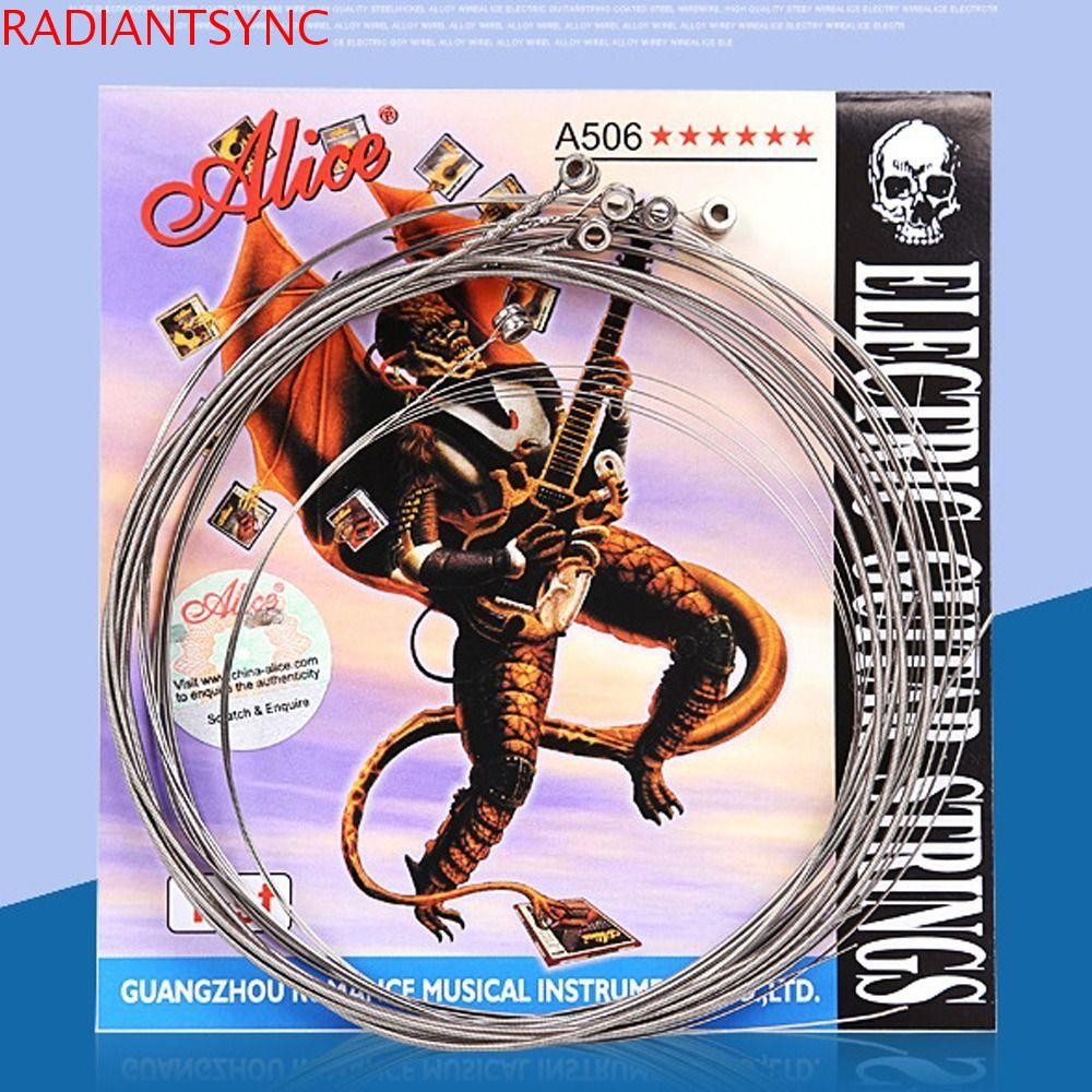 Radiantsync A506 สายกีตาร์ไฟฟ้า, A506SL Super Light สายกีตาร์ไฟฟ้า, E (1st) - (6th) นิกเกิลอัลลอยด์ทนทานอุปกรณ์กีตาร์ไฟฟ้า Guitarist