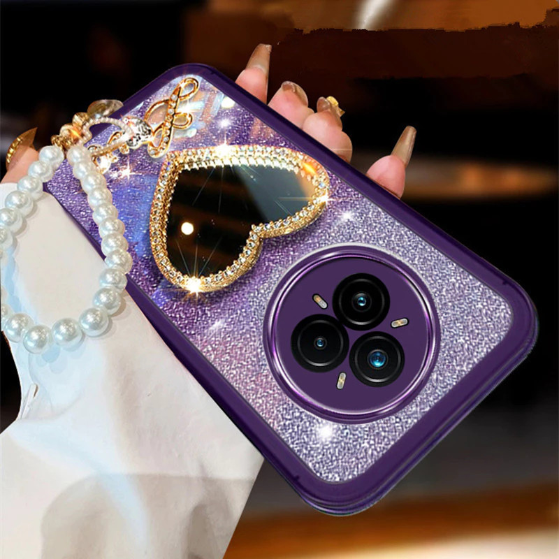 สําหรับRealme 14 Pro Pro + Plus C75x C75 หมายเหตุ 60x 60 Realme14Pro + Reame14Tใหม่Blingแป้งเคสโทรศั