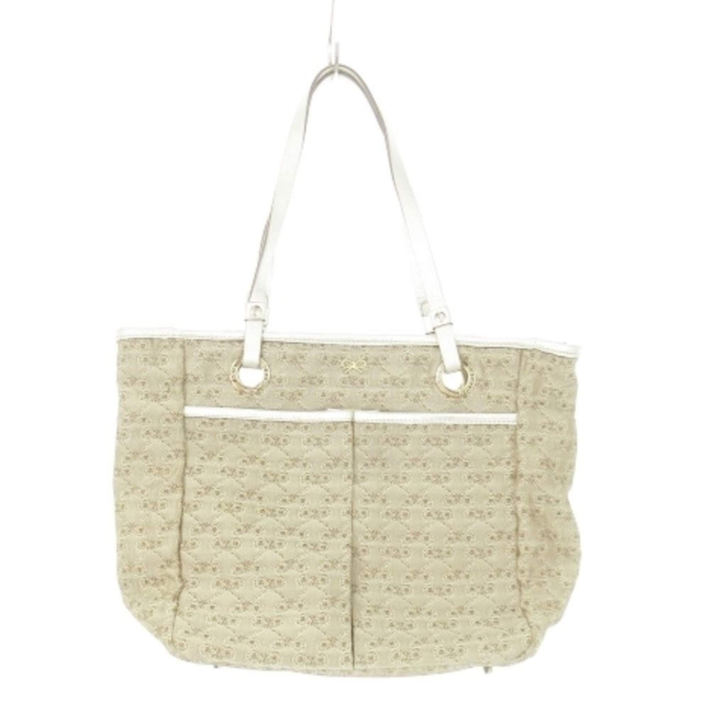 Anya Hindmarch Handbag Gray Canvas Direct from Japan Secondhand