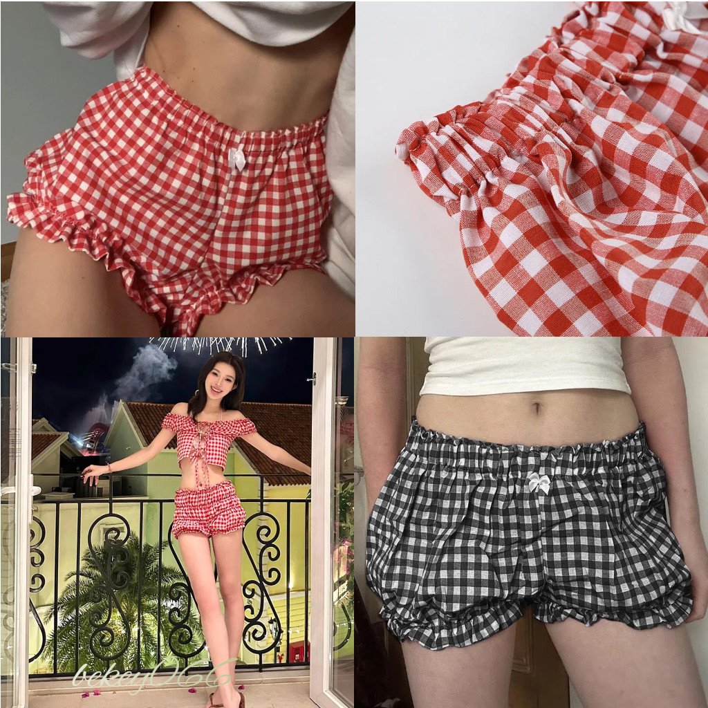 (พร้อมส่งด่วนจากกรุงเทพ🇹🇭)กางเกงขาสั้นเอวต่ำแฟชั่นฤดูใบไม้ผลิและฤดูร้อนใหม่ขายดีที่สุดกางเกงขาสั้นลายดอกไม้-Z303