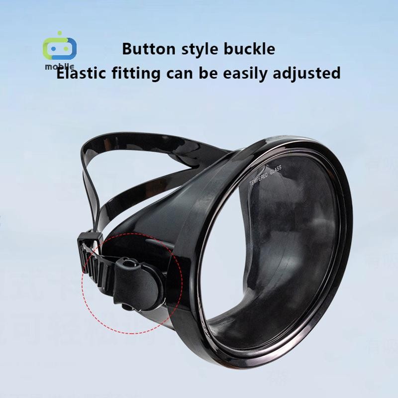 [maygood] หน้ากากดําน้ํารูปไข่ หน้ากากตกปลาหอก แว่นสายตากว้างแบบพาโนรามา แว่นตาดําน้ําเลนส์กระจกนิรภัยสําหรับผู้ใหญ่ {TH}