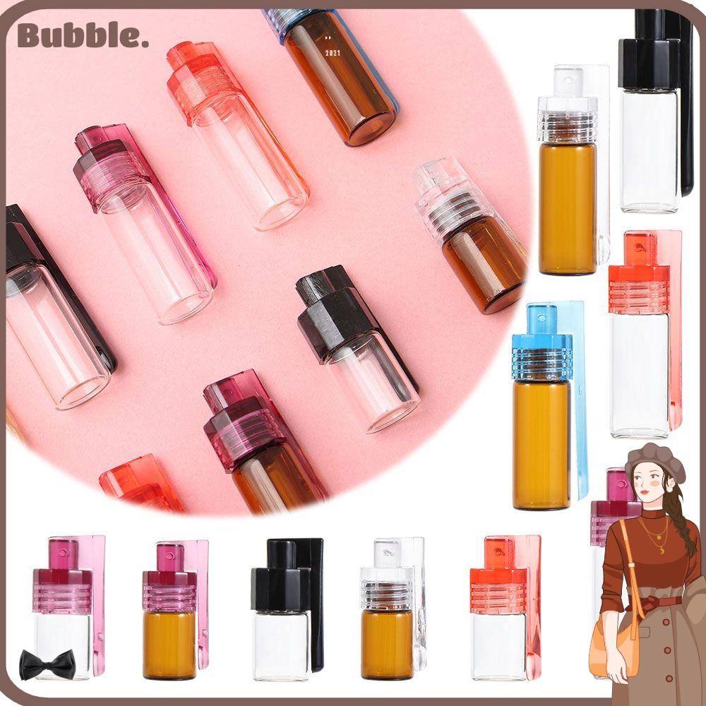 Bubble แก้วยาสีสุ่มแก้ว Vial ภาชนะเก็บแบบพกพา