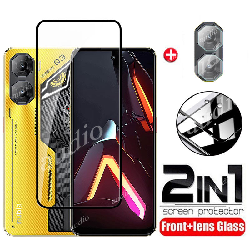 Nubia NEO 5 5G Nubia NEO 3 5G 2in1 กระจกนิรภัยฟิล์มสําหรับ ZTE Nubia NEO 3 5 GT Pro NEO3 NEO5 GT Pro 5G ป้องกันหน้าจอนุ่ม HD เลนส์กล้องฟิล์มสําหรับ ZTE Nubia NEO 3 GT NEO3 GT 5G ป้องกันหน้าจอฟิล์มโทรศัพท์