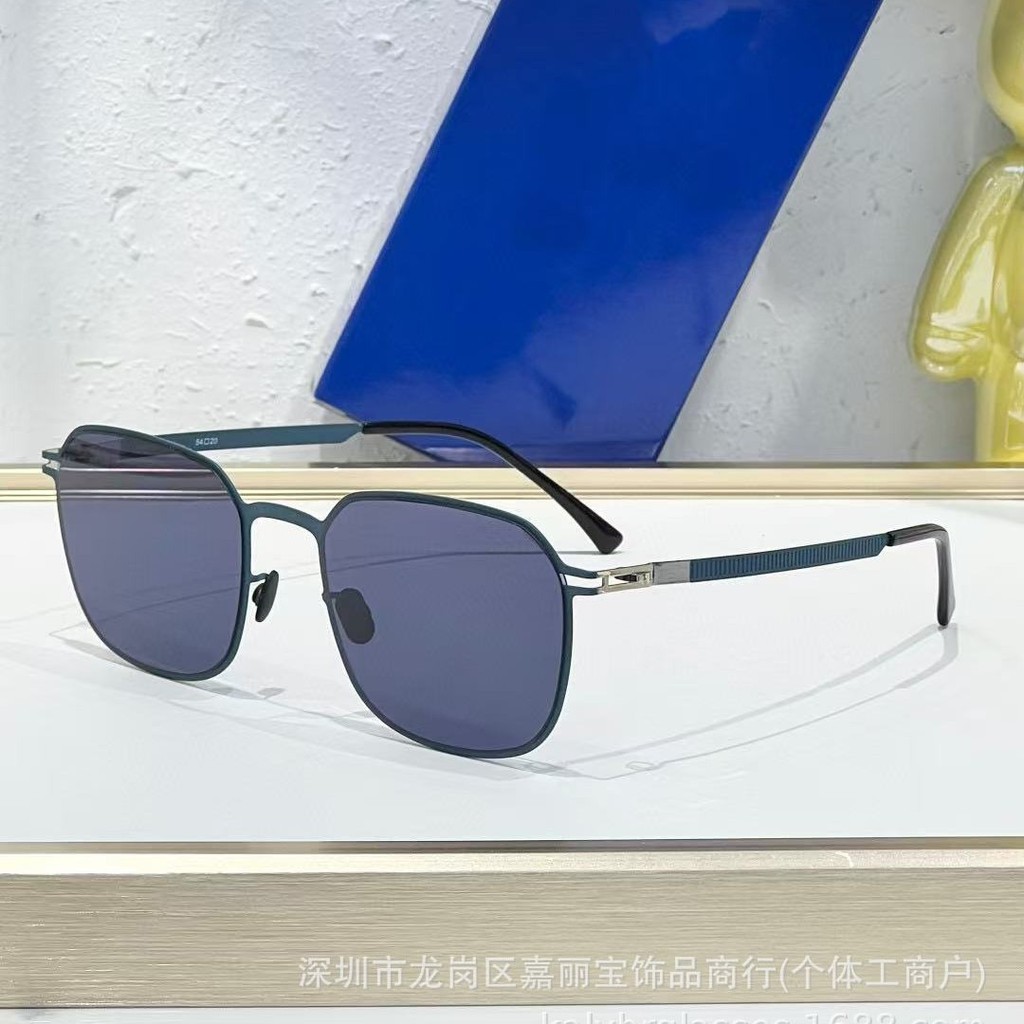 MYKITA New Sunglasses Same Style Personalized Fashion Street Snap Large Frame Round Sunglasses ILEICA