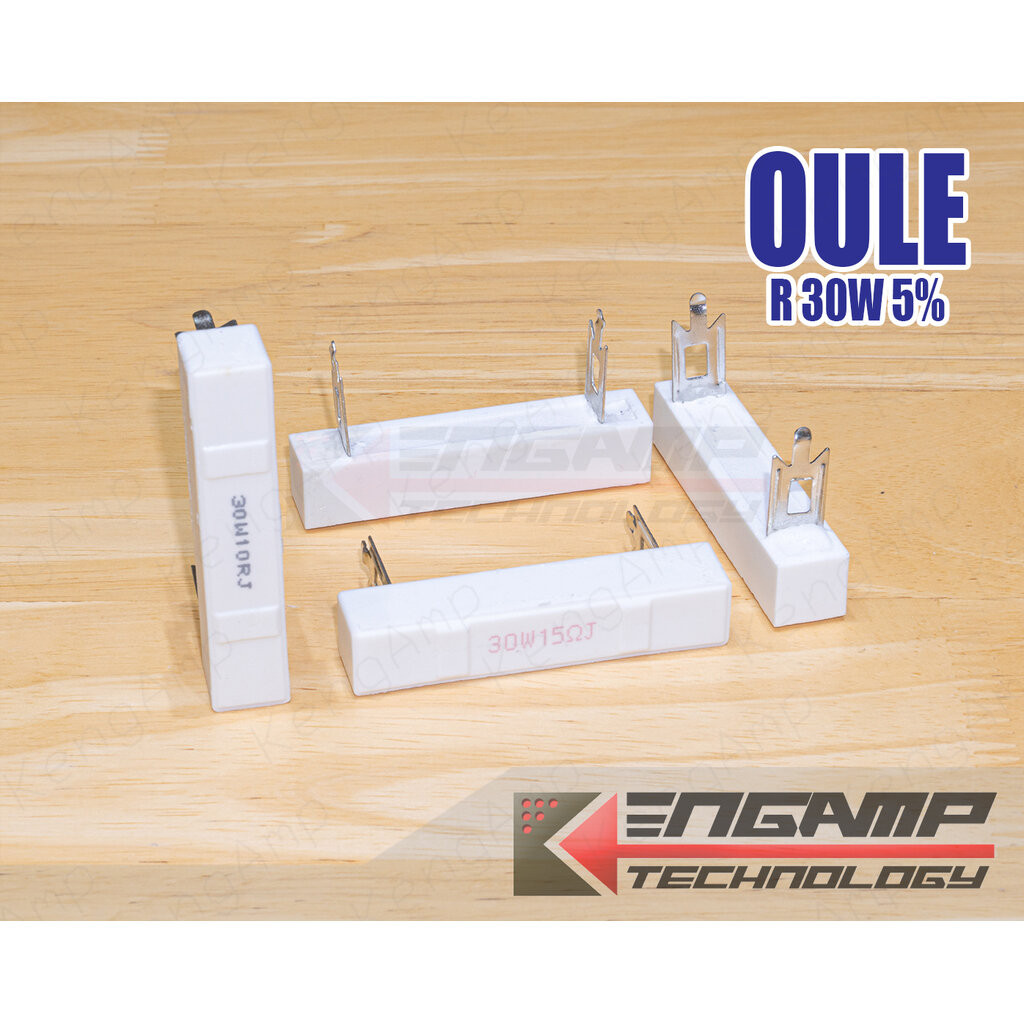 (สินค้ามีตัวเลือก) [RES] ตัวต้านทาน 30W Oule 12.5x63 H12.3 P=43mm ขาสูง 16mm