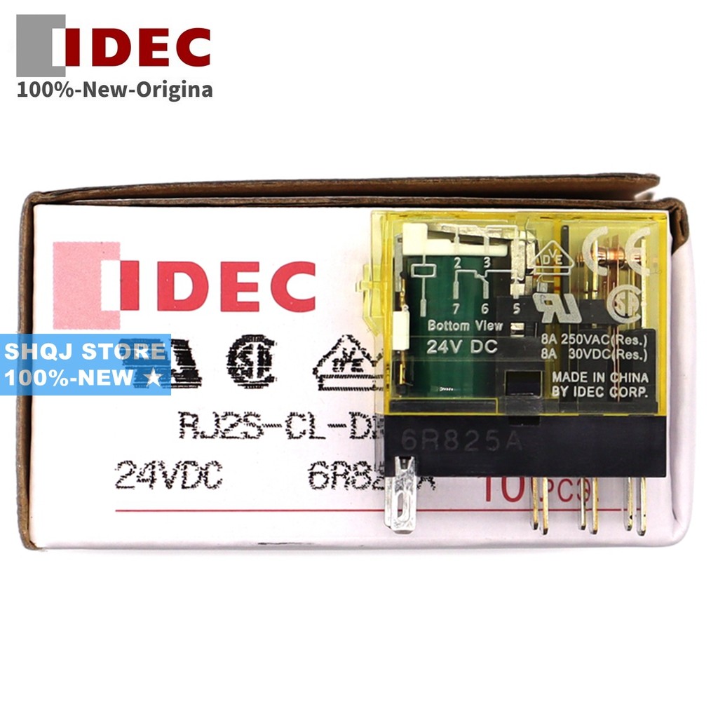 Idec 100%-ใหม่ 10PCS RJ1S-CL-D24 RJ1S-CL-A220 RJ2S-CL-D24 RJ2S-CL-A220 RELAY SJ1S-05B SJ2S-05B ซ็อกเ
