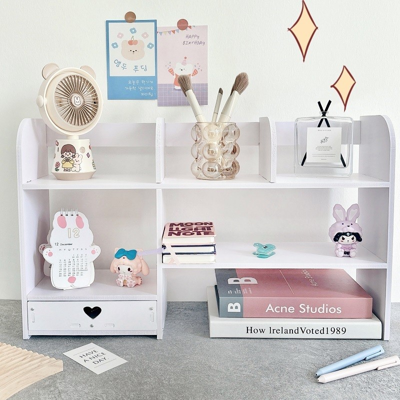 MUKUKU ชั้นเก็บของจัดระเบียบโต๊ะชั้นวางโต๊ะล็อกเกอร์ตู้เก็บของตู้เก็บของพร้อมลิ้นชักประหยัดพื้นที่ทนทาน - รูปที่ 2