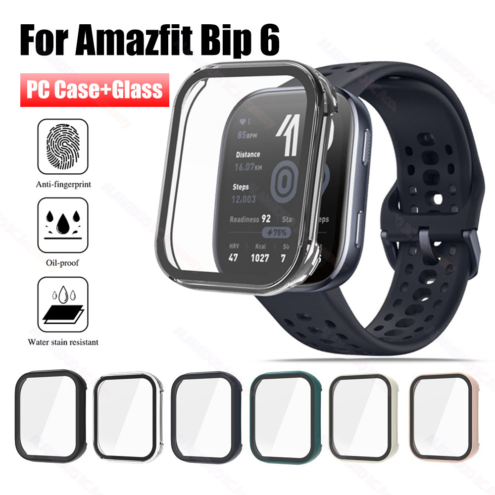 Amazfit Bip 6 Case PC Full Cover + กระจกนิรภัย Hard Case สําหรับ Amazfit Smart Watch Bip6 อุปกรณ์เสริม