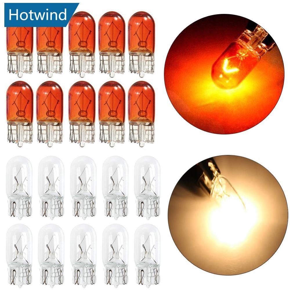 HW 10 ชิ้น T10 Wedge ฮาโลเจน W5W 501 194 LED หลอดไฟภายในรถรถบรรทุกอัตโนมัติ W3Y2