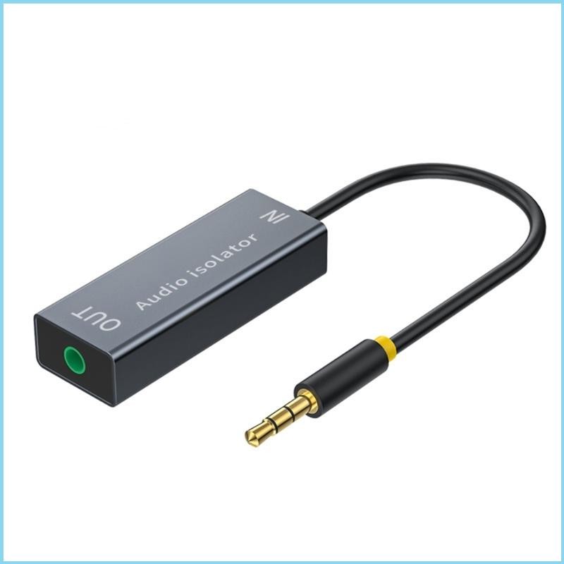 EZR Ground Loop Noise Isolator Noise Filter กําจัด Buzzing Noise สําหรับรถบ้านระบบสเตอริโอ 12 5 ซม.ค
