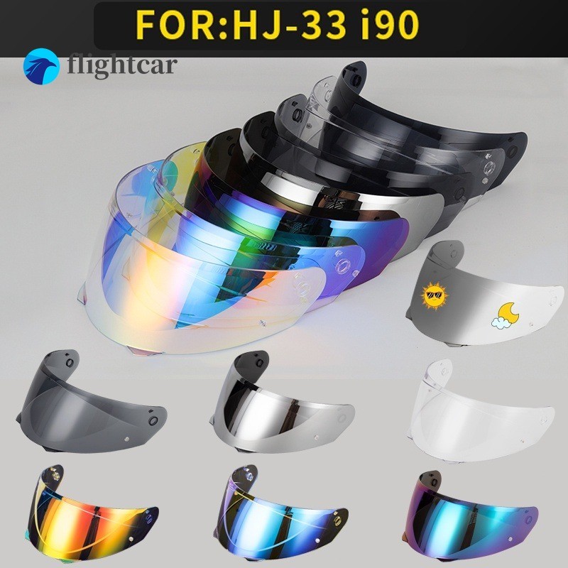FT HJC Visor สําหรับ HJC HJ-33 I90 หมวกกันน็อครถจักรยานยนต์อุปกรณ์เสริม DAY และ NIGHT