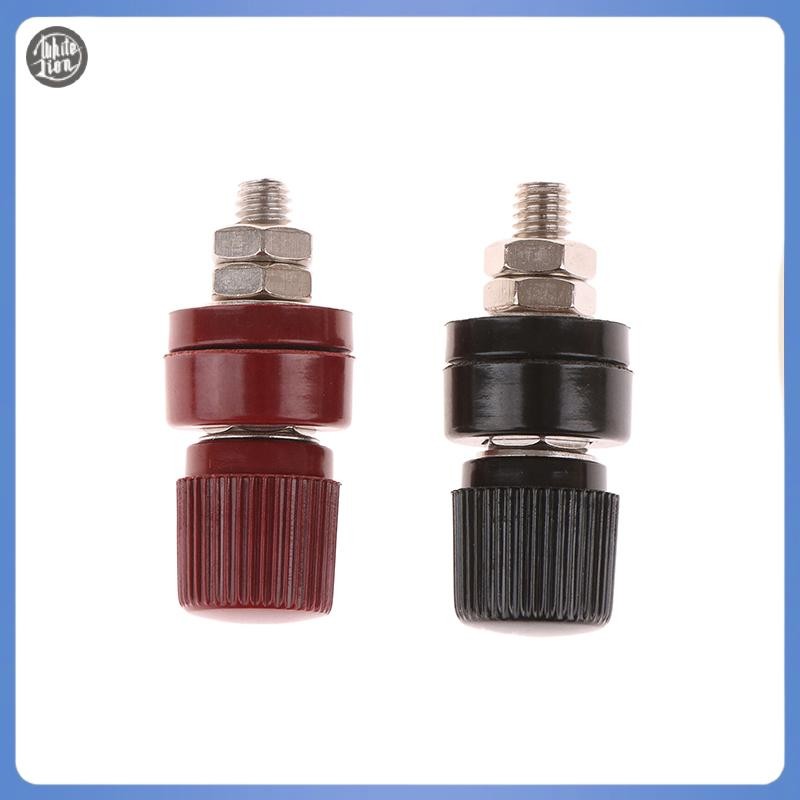 WL| M6 Terminals ทองเหลืองโพสต์ Terminal บล็อกประเภท 333 ด้ายสกรูสีแดงและ ck 6 มม.อุณหภูมิทองแดงสกรู