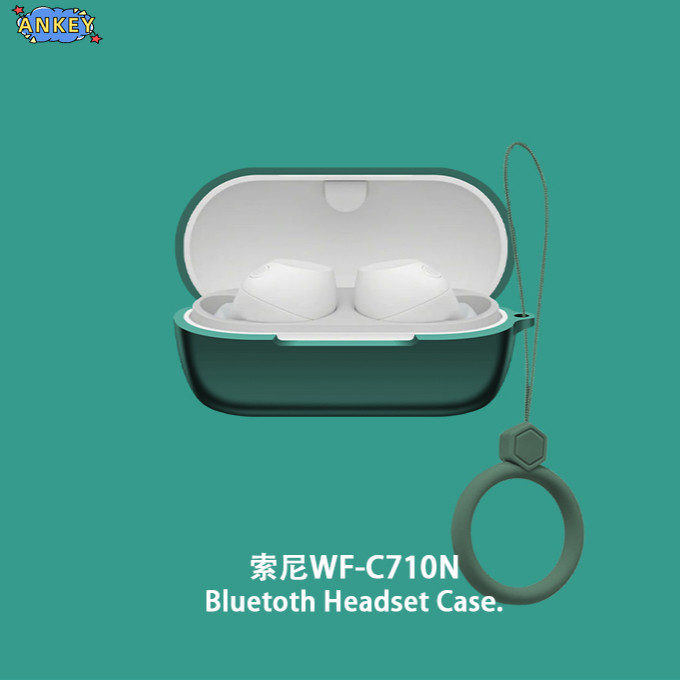 for Sony WF-C710N Case Protective Earphone Cover C710N WFC710N Ring Anti-fall Soft Silicone Wireless