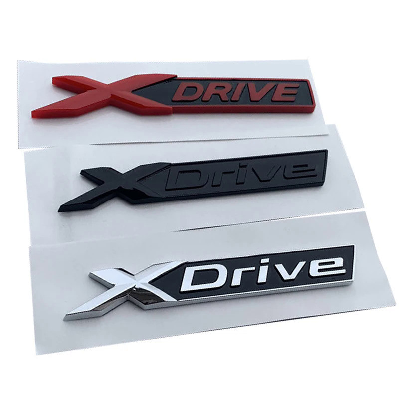 3D Car Rear Trunk Badge Xdrive Sticker Nameplate Xdrive Logo For BMW Xdrive Emblem 320d 320i 530d 52