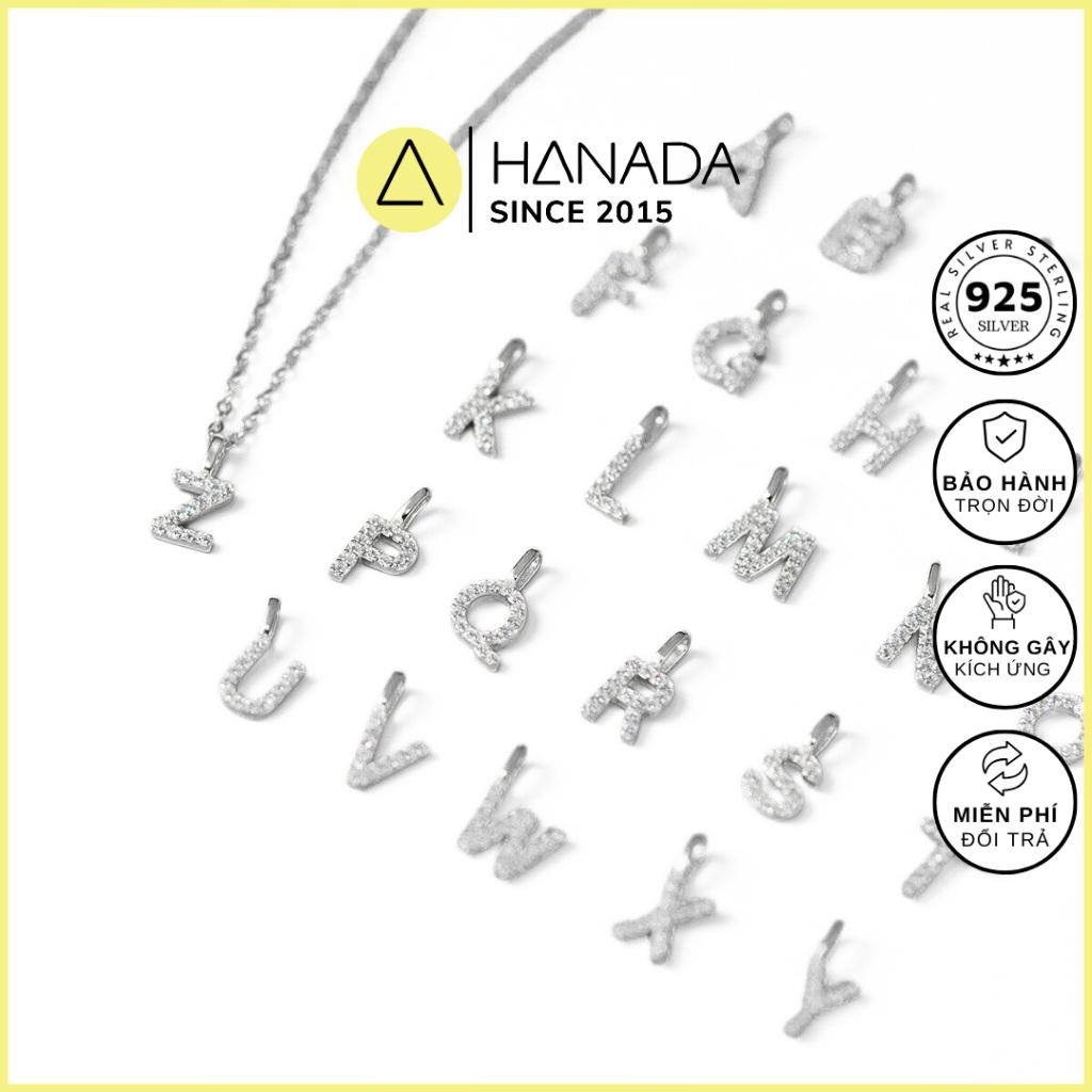 [HCMC EXPRESS] สร้อยคอเงินแท้ Hanada 925 พร้อมตัวอักษร สร้อยคอของขวัญ ปาร์ตี้ สวมใส่ทุกวัน 2225 F7
