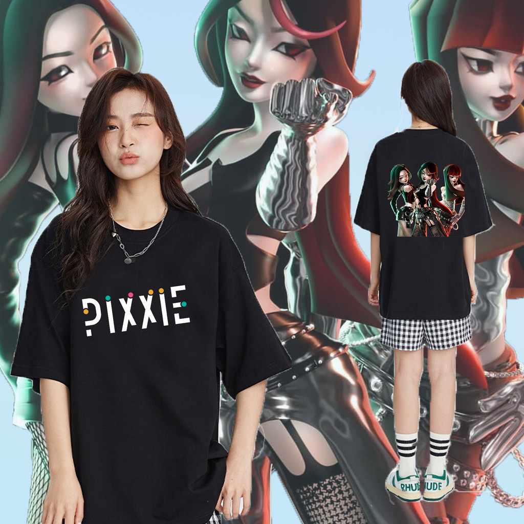 🔥HOT SALE🔥 【New】 เสื้อยืดวงนักร้องยอดนิยมของไทย ขายดี เสื้อยืดเกิร์ลกรุ๊ป Pixxie เสื้อยืดเทศกาลดนตรี