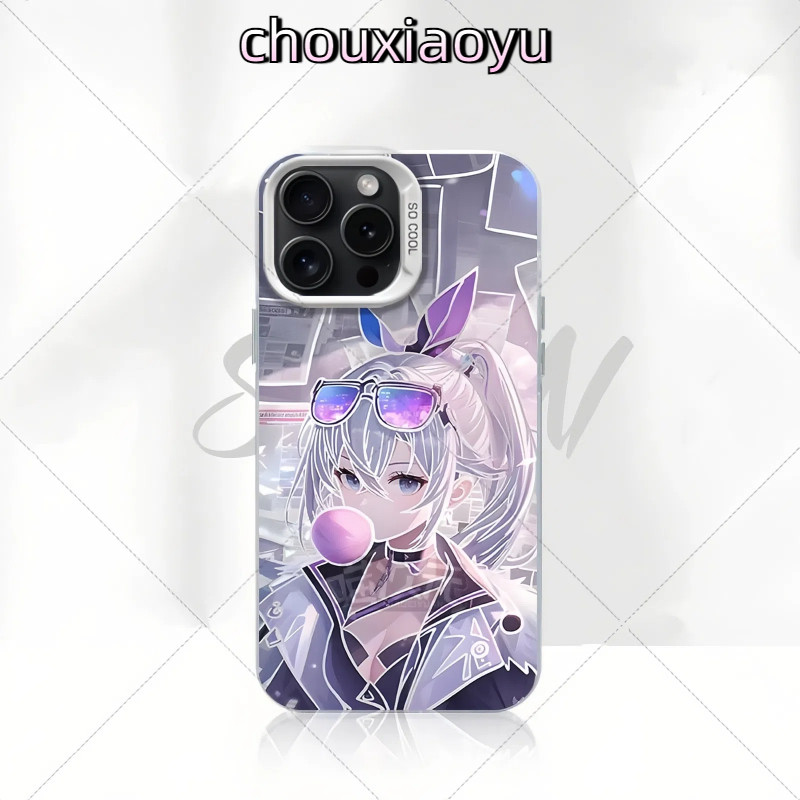 เหมาะสําหรับ VIVO IQOO13 IQOO12 IQOOZ9 Y36 Y27S Y35 Y27 V27 เคสโทรศัพท์ยุบเหล็กเงินหมาป่า Frosted สีเงิน High-End เฉพาะ