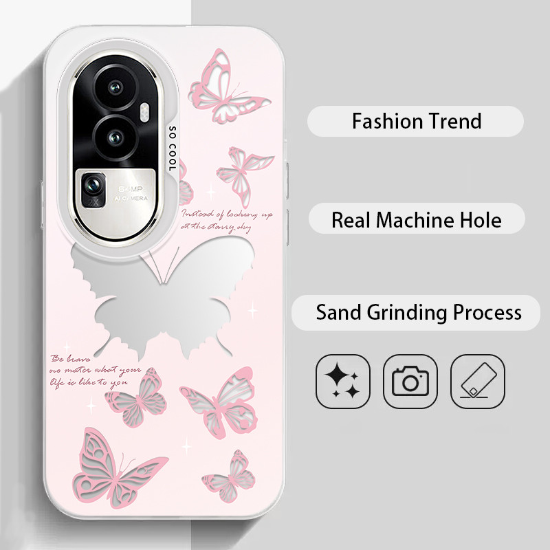 สําหรับ Oppo Reno 10 Pro Plus 5G , ผีเสื้อสวย, เคสโทรศัพท์ IMD ป้องกันการตกแบบด้านคุณภาพสูง