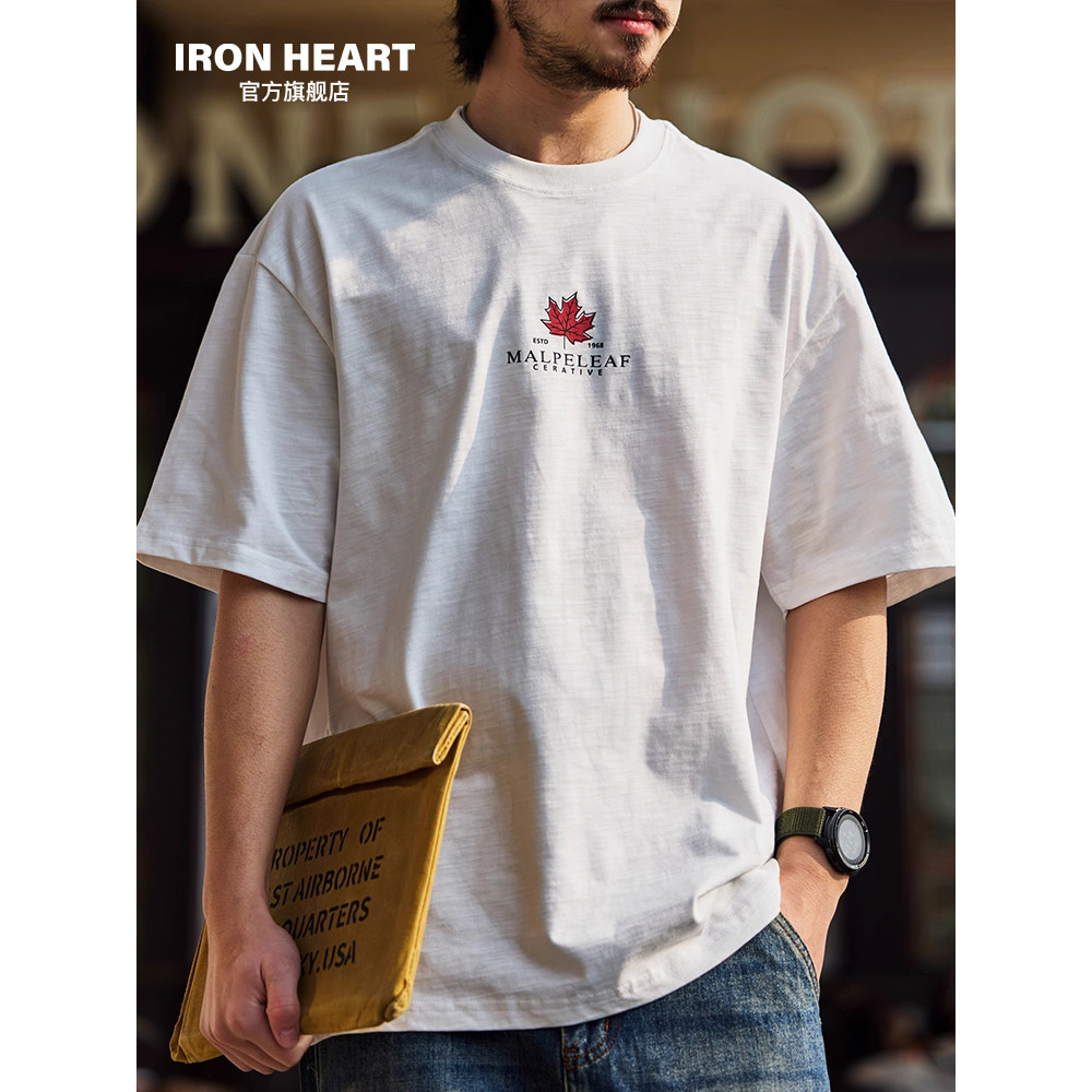 เสื้อยืดแฟชั่นฤดูร้อน IRON HEART ทำจากผ้าฝ้าย 100%