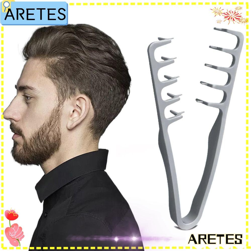 ARETS จัดแต่งทรงผมปุยรากหวี, เครื่องมือดูแลเส้นผมหวีผมแบบพกพา, น้ําหนักเบาทําความสะอาดง่าย Salon จัดแต่งทรงผมหวี
