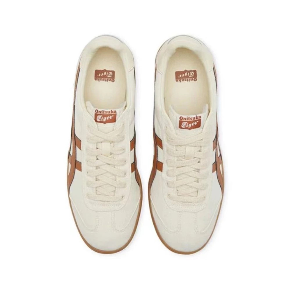 【100% Original 】Tiger TOKUTEN Off White 1183A862-200 Low Top Unisex Sneakers
