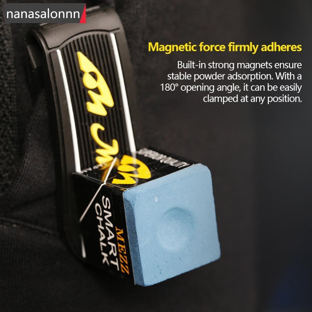 NNL ชอล์กบิลเลียดพร้อมเคสมากำลังแม่เหล็ก ออกแบบสำหรับการพกพาและการจัดเก็บ อุปกรณ์ครบเซ็ตสำหรับเกมส์สนุ๊กเกอร์
