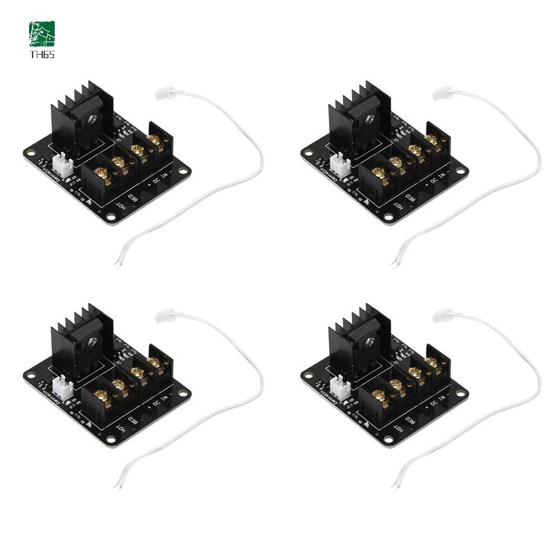 4X 3D เครื่องพิมพ์ Hotbed MOSFET โมดูลขยาย Inc 2pin ตะกั่ว Anet A8 A6 A2 ใช้งานร่วมกับสีดํา