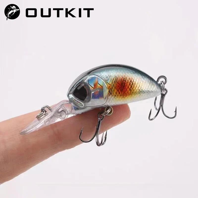 OUTKIT ใหม่ Crankbait ขนาด 55 มม. 4g Floating Wobblers สำหรับการตกปลากะปริงและปลาคาร์พ