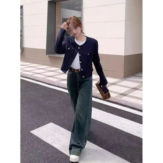 ❤ เสื้อสตรี พร้อมส่ง ❤ เสื้อคลุม ผู้หญิง แจ็คเก็ต สไตล์เกาหลี เบลเซอร์ สีพื้น แขนยาว ผ้าทวิต โค้ท
