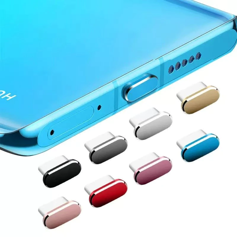 ร้านมิกะ ▏High-End High-Gloss โลหะ Type-C Anti-Dust Plug iPhone15/16 Series พอร์ตชาร์จปลั๊กป้องกันที่แม่นยํา Anti-Lost Anti-Dust