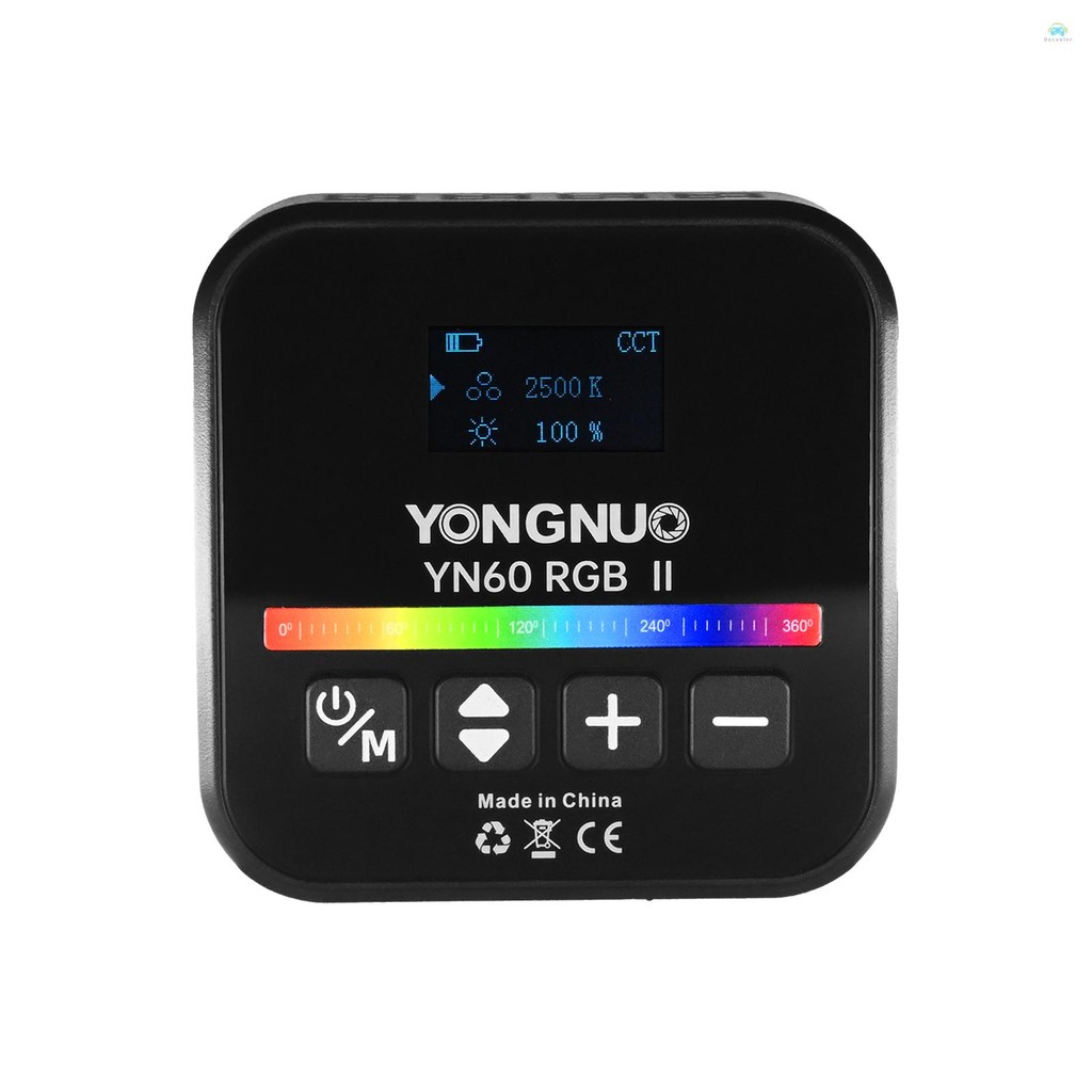 Yb2 การถ่ายภาพโคมไฟ YONGNUO YN60RGB II 6W กระเป๋าไฟ Led RGB วิดีโอโคมไฟ Mini การถ่ายภาพแสง 1/4 นิ้วส