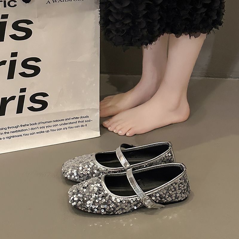 Mary Jane Shoes Soft Sole Peas Shoes French Casual Summer Premium