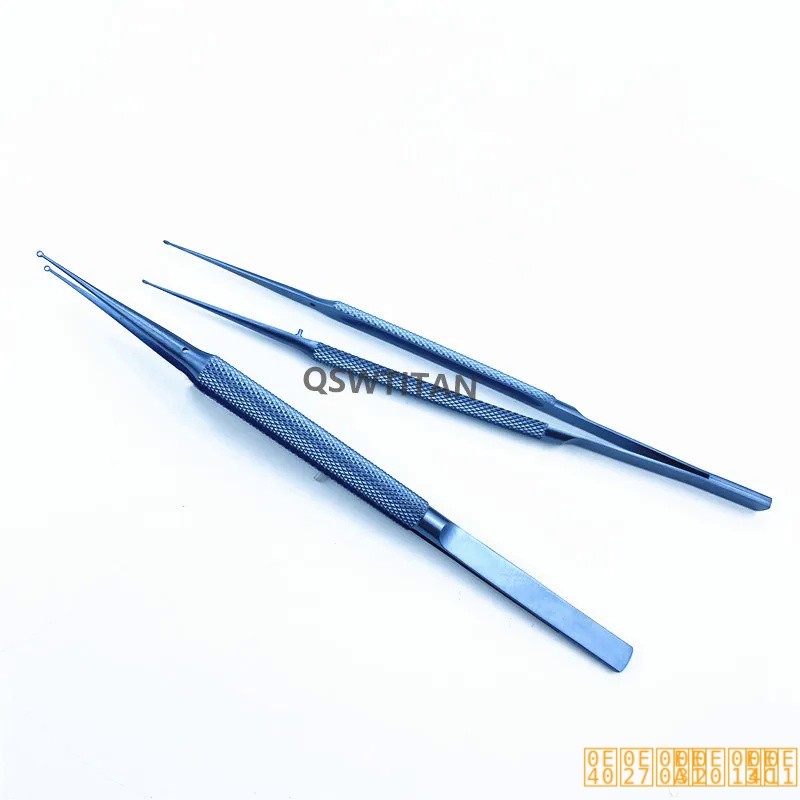 !! # @ Best Titanium Ringtip Forceps Ent ศัลยกรรมพลาสติก Micro Fine Whole Ring Tip